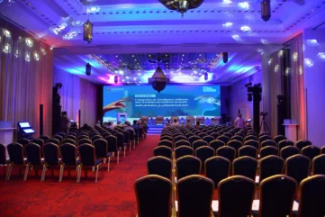 Salle plénière avant une séance, 3ᵉ congrès 2025